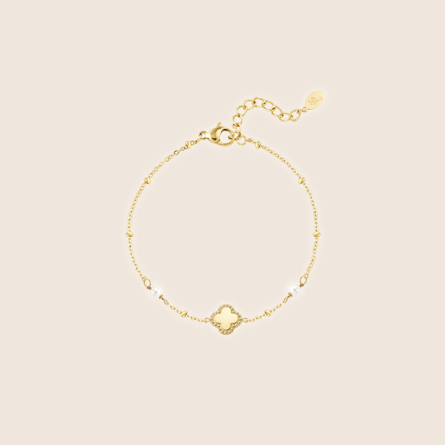 Clover Bracelet with Pearls