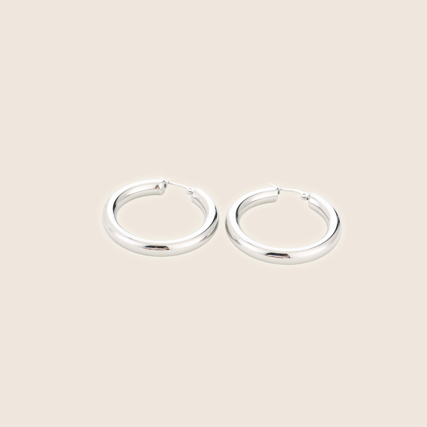 Silver Hoops