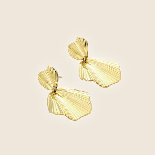 Golden Leaf Earrings