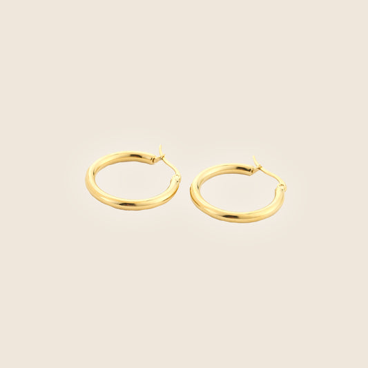 Basic Golden Hoops