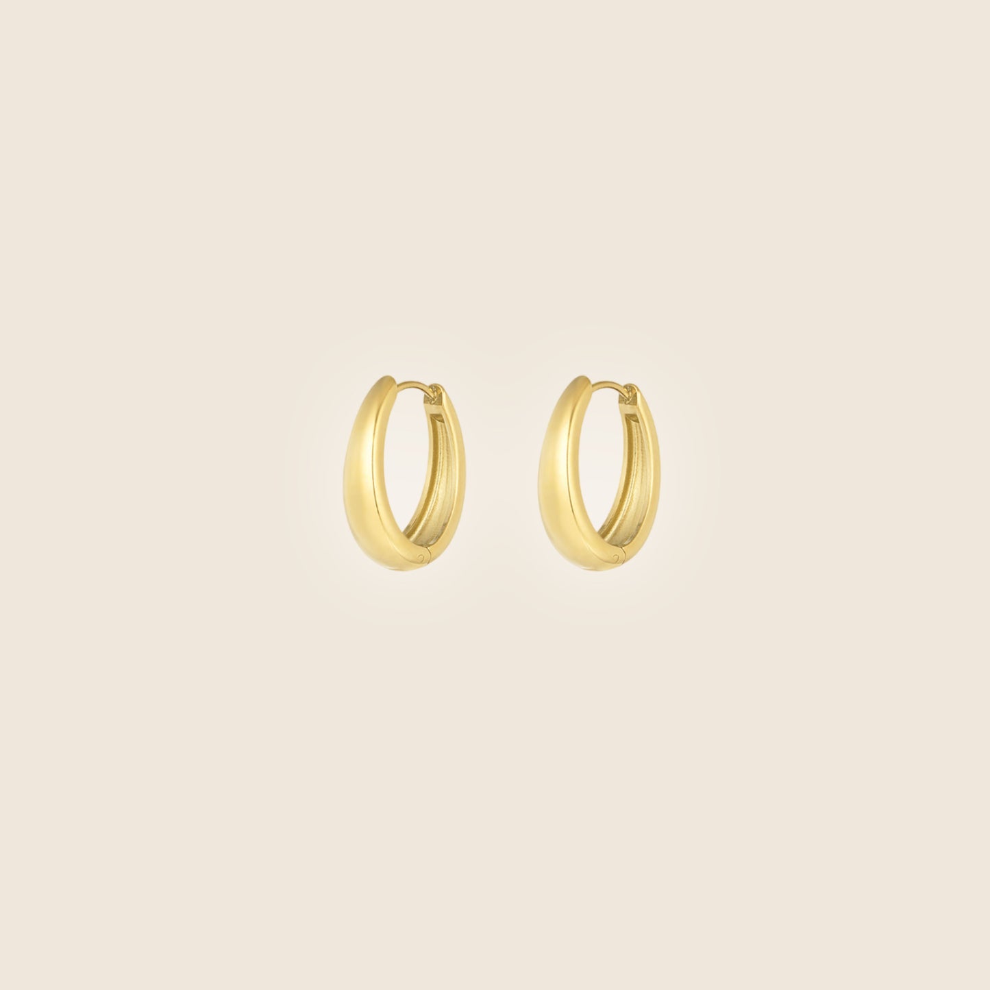 Classy Oval Hoops