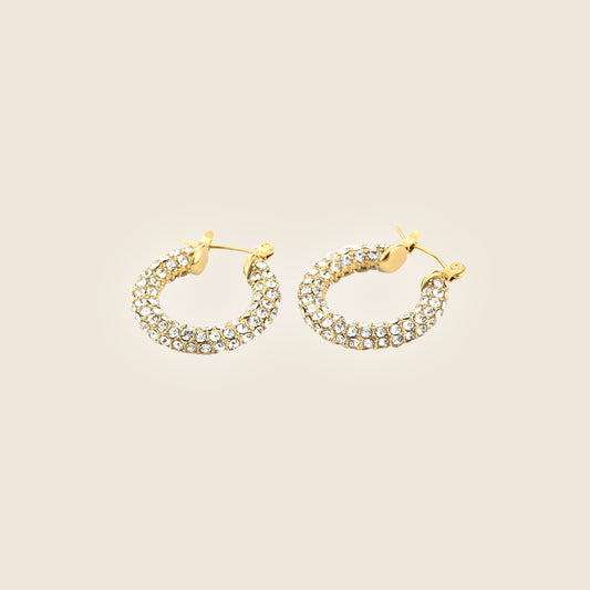 Small Diamond Hoops